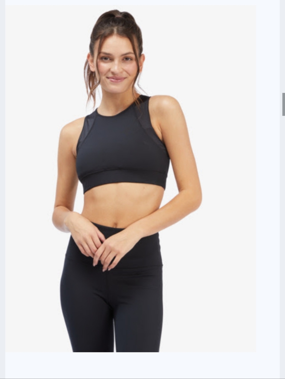 Roxy Black Racerback Active Bra Top - Picture 6 of 6